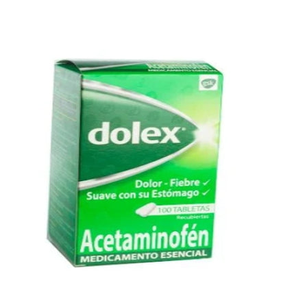 Acetaminofen-Dolex 500mg tableta caja x100