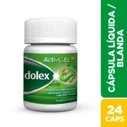 Acetaminofen DOLEX Activ Gel 500mg Cápsulas Líquidas Caja x24Cap. GSK