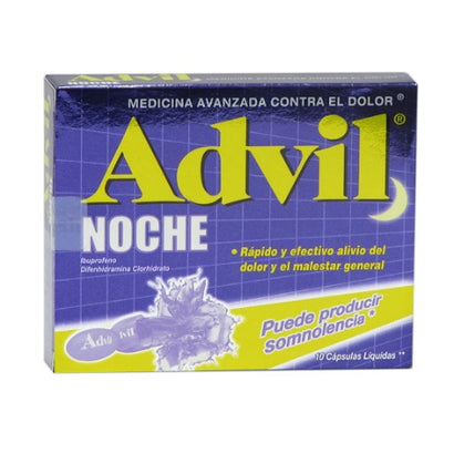 Advil Noche Tabletas Caja X10tab. Pfizer