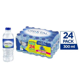 Agua cristal 24 pack pet x 300 ml
