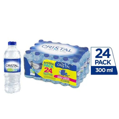 Agua cristal 24 pack pet x 300 ml