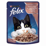 Alimento gatos felix sensaciones salmon y pavos x 85 gr
