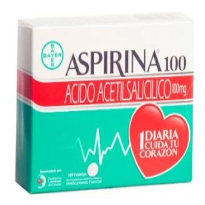Aspirina 100mg Tableta Caja