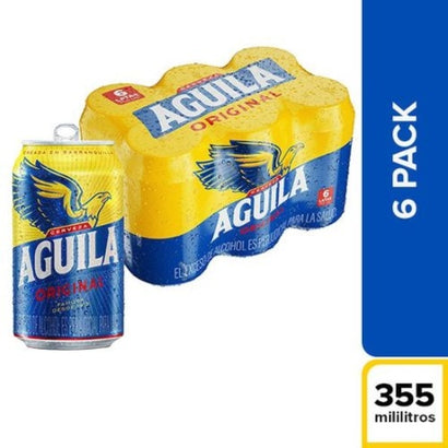 Cerveza aguila lata sixpack x 6 und 355ml