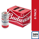 Cerveza budweiser lata 6 und x 1614 ml