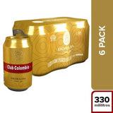 Cerveza club colombia dorada sixpack lata x 6 und 330 ml