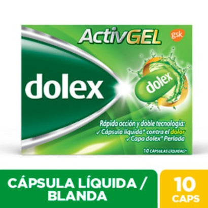 DOLEX Activ Gel 500mg Cápsulas Líquidas Caja x10Cap. GSK