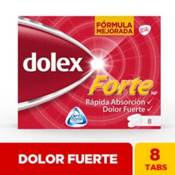 DOLEX FORTE NF 50065MG TABLETAS CAJA X8TAB. GSK