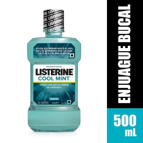 Enjuague bucal listerine cool mint x 500 ml