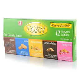 Galleta cremadas surtidas x 12 und c.u peso neto 294.4 gr