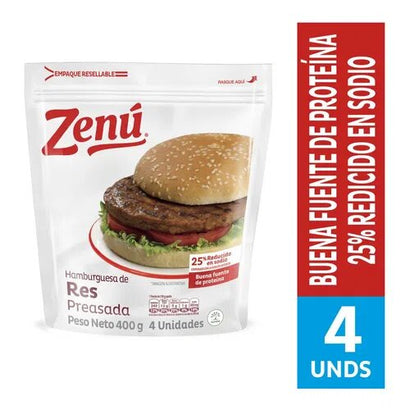 Hamburguesa preasada x 400g