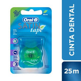 Hilo dental oral-b satin tape menta x 25 metros
