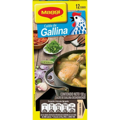 Maggi caldo de gallina caja x 12 cubos x 132 gr - MAGGI
