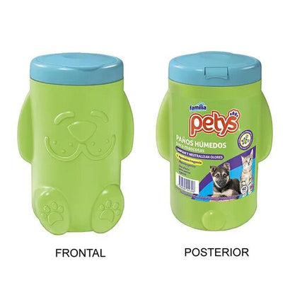 Paños humedos petys pote x 40 und