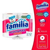 Papel higienico familia acolchamax grande x 4 rollos