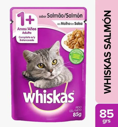 Pouche para gatos adultos sabor a salmón x 85 gr