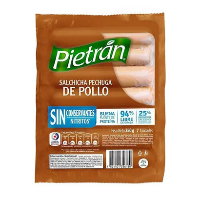 Salchica de pollo pietran x 350g