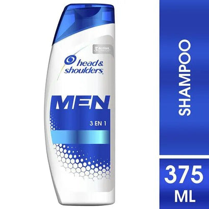 Shampoo head & shoulders 3en1 para hombres x 375ml