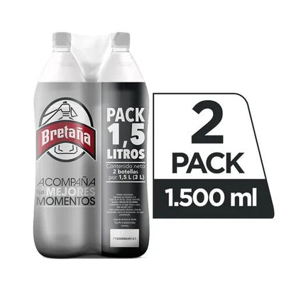 Soda bretaña duo pack x 1500 ml c.u