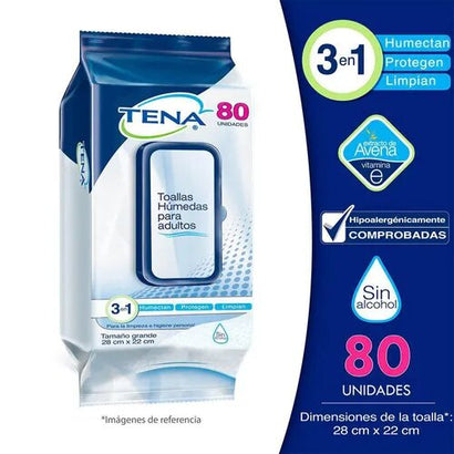 Toallas humedas para adultos repuesto x 80 und
